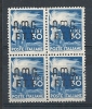 1947-48 TRIESTE A DEMOCRATICA 30 £ QUARTINA MNH ** 8824 - Mint/hinged