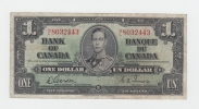 Canada 1 Dollar 1937 Gordon-Towers VF P 58d 58 D - Canada