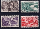 France - Grandes Villes Vues D'avion YT PA 24-27 Obl. - 1927-1959 Gebraucht