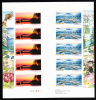Canada MNH Scott #2224b Gutter Pane #2223a And #2224b 52c National Parks - Hojas Completas
