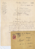 France Ministere De La La MArine Avec Lettre M. De La Guerre Paris 1910 Complete - Scheepspost