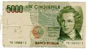 BILLET ITALIE - 111 - 1985 - 5000 LIRE - BELLINI - OPERA "NORMA" - COLISEE - - 5000 Lire