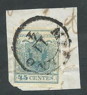 1850 LOMBARDO VENETO USATO 45 C SASSONE 11 - RR2639 - Lombardy-Venetia