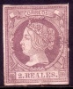Edifil 56(*) 2 Reales Lila De 1860 En Nuevo Catálogo 450 Eur !Gran Ocasión¡¡¡ - Neufs