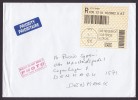 Austria Prioritaire & Registered Recommandée Einschreiben Labels WIEN 2001 Cover Brief To Denmark Taxe Percue - Lettres & Documents