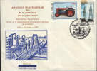 Romania- Envelope Occasionally  1993-Production Means, Tractor And Oil Wells - Petróleo