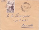 MARCOPHILIE - MINVOUL ( Petit Bureau ) GABON - 1957 - COLONIES - A.E.F - PA N°62 - AVION - LETTRE - Sonstige & Ohne Zuordnung