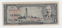 CUBA 1 PESO 1956 VF P 87a 87 A - Cuba