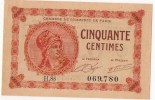 Billet De 50 Centimes (Chambre De Commerce De Paris) -  1922 - Numéro : 069.780 (§) - Camera Di Commercio