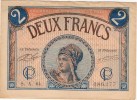 Billet De Deux Francs (Chambre De Commerce De Paris) -  1922 - Numéro : 086.277 (§) - Camera Di Commercio