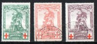 Belgium 1914 Red Cross Set Of 3 Used  SG 151-153 - 1914-1915 Red Cross