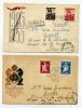 POLOGNE - N° 946/47 & 954/55 SUR 2 FDC RÉEXPEDIÉS EN LR POUR LA FRANCE  - TB - Briefe U. Dokumente