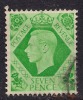 GB 1939  KGV1 7d GREEN USED STAMP SG 471  (E195) - Usados