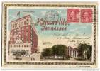 Carte Lettre KNOXVILLE With 16 Vues Inside School, Bank, Railway, Court House,Post Office, University, Masonic Temple - Knoxville