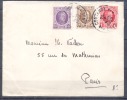 BELGIQUE  Cachet OOSTENDE  Courrier  Le 28 1 1929 Pour PARIS   Affranch Compose   De 3 Timbres ALBERT 1er - Covers & Documents
