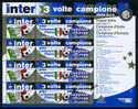 2010 - SAINT-MARIN - SAN MARINO - INTER  3 VOLTE CAMPIONE - MNH - (**) -  New Mint  -  (MINI SHEET) - Blocchi & Foglietti