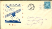 USA FDC 15-6-1932 Los Angeles - Zomer 1932: Los Angeles