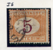 1870/74 -  Regno - Italia - Italy - Segnatasse - Sass. N. 5 USED -  (W0208...) - Portomarken
