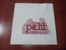 Serviette Papier "petit - LA MAISON DES PAINS" 10x10cm Pliée - Company Logo Napkins