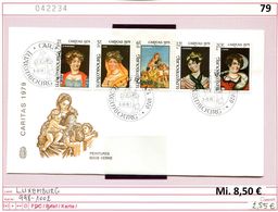 Luxemburg - Luxembourg - Michel 998-1002 Auf Schmuck-FDC - FDC