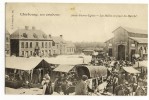 SAINT-PIERRE -EGLISE. -   Les Halles Et Place Du Marché - Saint Pierre Eglise