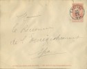 BELGIË/BELGIQUE :1894: Post. Stat. :Gelopen Briefomslag/Enveloppe Voyagée : (Stibbe : N°5), - Enveloppes