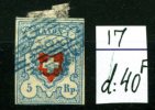 5 Rp  RAYON 17  Ø - 1843-1852 Timbres Cantonaux Et  Fédéraux