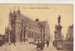 TRAM AAN DE KERK V/D ZAVEL  TRAM A L´EGLISE DU SABLON  +/-1940 - Vervoer (openbaar)