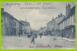 42 - LA PACAUDIERE - Route Nationale - Vve Vibère édit. - Cycliste - 2 Scans - Carte Bleutée - La Pacaudiere