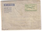 50np Aerogramme, India Unused, As Scan - Aerogramme