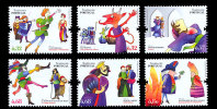 PORTUGAL 2010 - 6v ** (MNH) Théatre Au Portugal, Dessins Divers - Unused Stamps