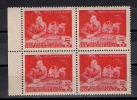 Yugoslavia 1951. Children `s Week Mi.643 MNH Block Of 4 - Unused Stamps