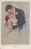 GLAMOUR, BILL FISHER, COUPLE, ROMANCE, Kissing Lovers, Baiser, Kuss, EX Cond. PC, Mailed 1919, Sign. Bill Fisher - Fisher, Bill