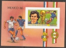 Gvinea Football Soccer FIFA World Cup Mexico 1986 Platini Block Imperf. MNH - 1986 – Mexico