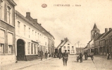 Cortemarck / Kortemark : Markt  Met Boerenkar, Herberg , Kerk , ....1916 - Kortemark