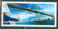Canada 2005 50 Cent Bridges, Angus McDonald Bridge Issue #2102 - Usati