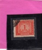 ITALIA REPUBBLICA ITALY REPUBLIC 1947 1954 SEGNATASSE TAXES TASSE POSTAGE DUE LIRE 1 RUOTA WHEEL USATO USED OBLITERE' - Strafport