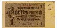 BILLET ALLEMAGNE - P.173b - 30/01/1937 - 1 RENTENMARK - 1 Rentenmark