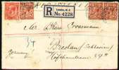 GREAT BRITAIN 1927 - REGISTERED COVER With RAILWAYS CANCELLATION - Covers & Documents