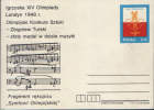 Poland-Postal Stationery Postcard  1980- "Olympic Symphony " By Zbigniew Turski - Sommer 1948: London
