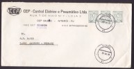 Brazil CEP - Control Eléctrico E Pneumático Ltda. NITERÓI 1980 Cover To AALBORG Denmark 3-Stripe - Lettres & Documents