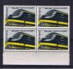 RB 756 - Netherlands 1964 - 40c Electric Train MNH Block Of 4 - Andere & Zonder Classificatie