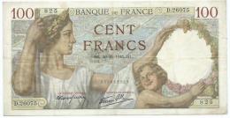 Billet 100 Francs Sully HL.20.11.1941HL - 100 F 1939-1942 ''Sully''