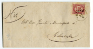 LETTERA ANNULLO LOMBARDO VENETO STORIA POSTALE PARTENZA THIENE VICENZA ANNO 1876 - Lombardo-Vénétie