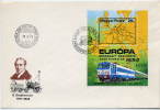 HUNGARY 1979 Transport Exhibition Block On FDC.  Michel Block 137A - FDC