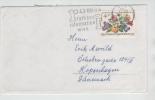 Austria Cover Sent To Denmark 11-12-1974 FLOWERS On The Stamp - Covers & Documents