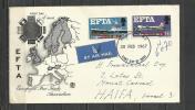 UNITED KINGDOM 1967 - EFTA - FDC - ADDRESSED - 1952-1971 Dezimalausgaben (Vorläufer)