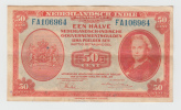 Netherlands-Indies 50 Cents 1943 AXF P 110a 110 A - Dutch East Indies