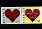 SWEDEN/SVERIGE - 1997  ST. VALENTINE PAIR  MINT NH - Neufs