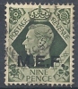 1943-47 OCC. INGLESE MEF USATO 9 P - RR9015-7 - Britische Bes. MeF